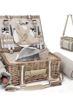 19Pcs Picnic Basket